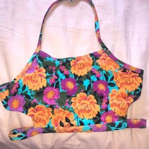 Floral urban outfitters swimsuit top